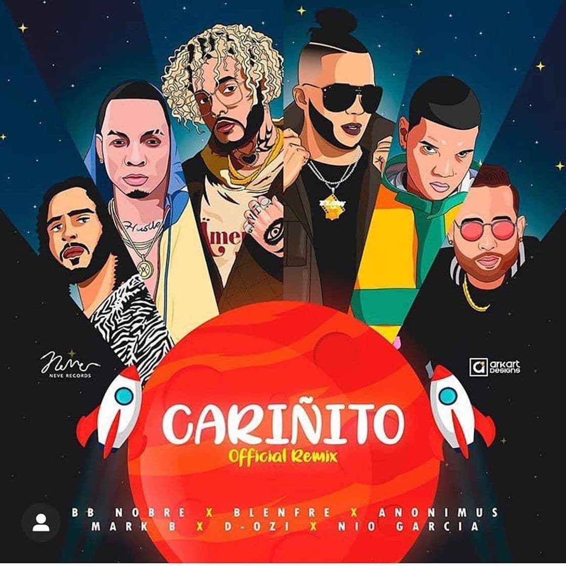 Music Cariñito (feat. Nio Garcia, Anónimus, D.OZI, Mark B.& Blenfre) - Remix