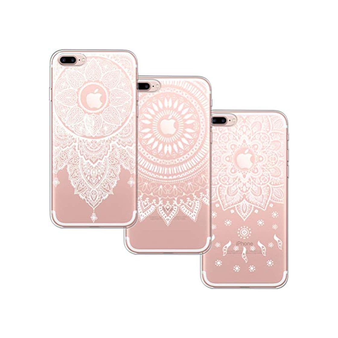 Producto [3 Pack] Funda iPhone 7 Plus, Funda iPhone 8 Plus, Blossom01 Funda