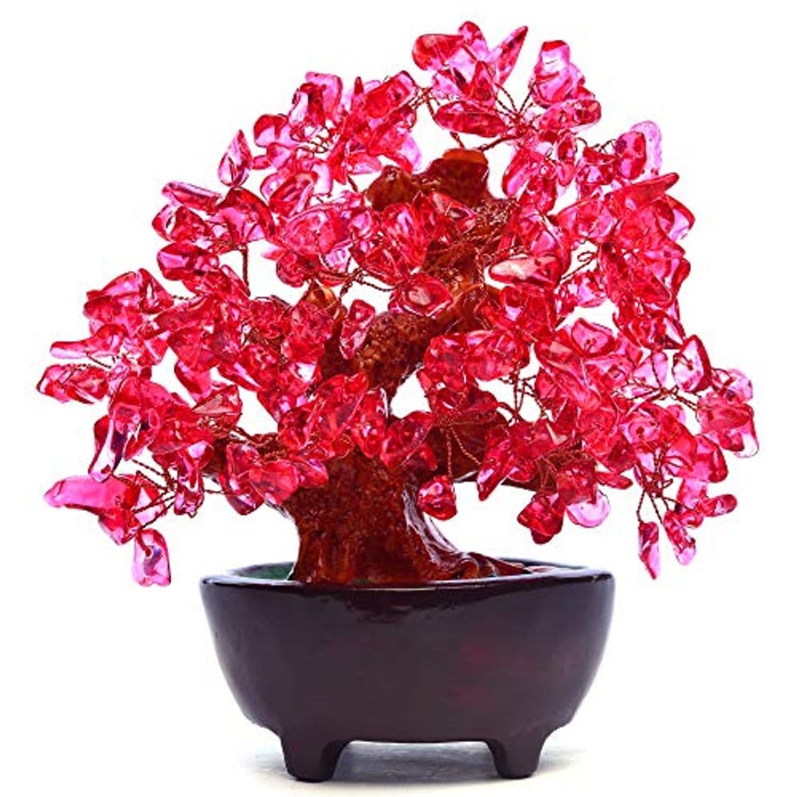 Product HapiLeap Árbol de Dinero, Gemas Feng Shui Adornos de árbol de Cristal