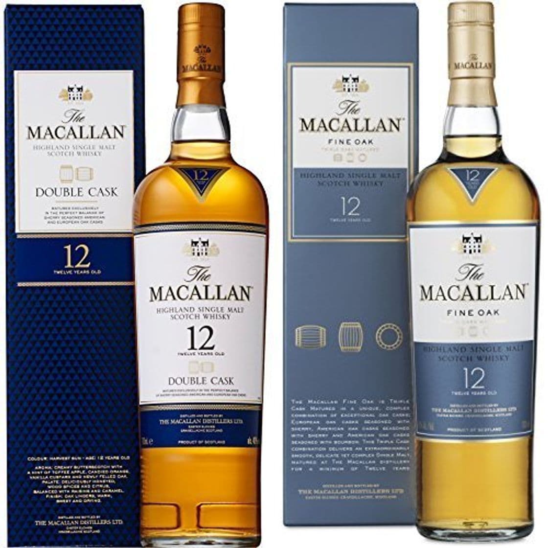 Producto Macallan - Whisky Escocés Double Cask, 12 años, 0.7 L