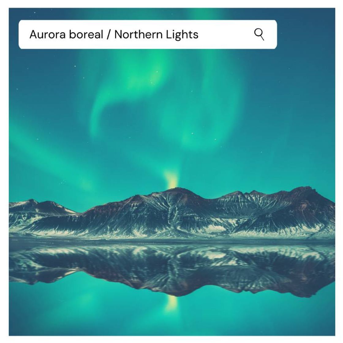 Lugar Aurora boreal/ Northern lights