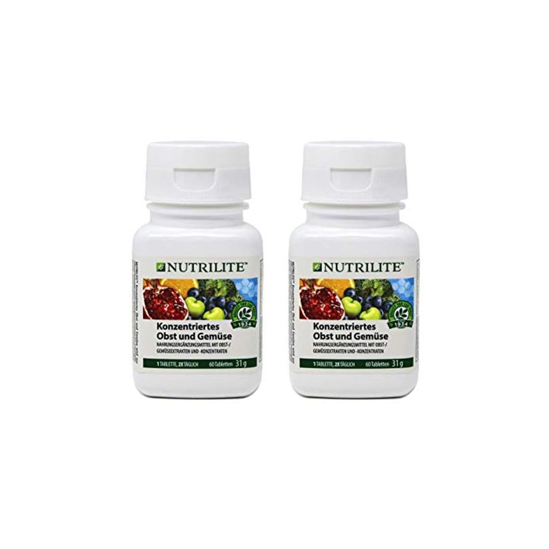 Product Concentrado de Frutas y Vegetales biológico de NUTRILITE-Pack 2 x 60 comprimidos