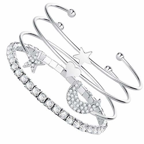 Product Regard L 4pcs Establecer la Pulsera Ajustable de/Cuff de la Luna en