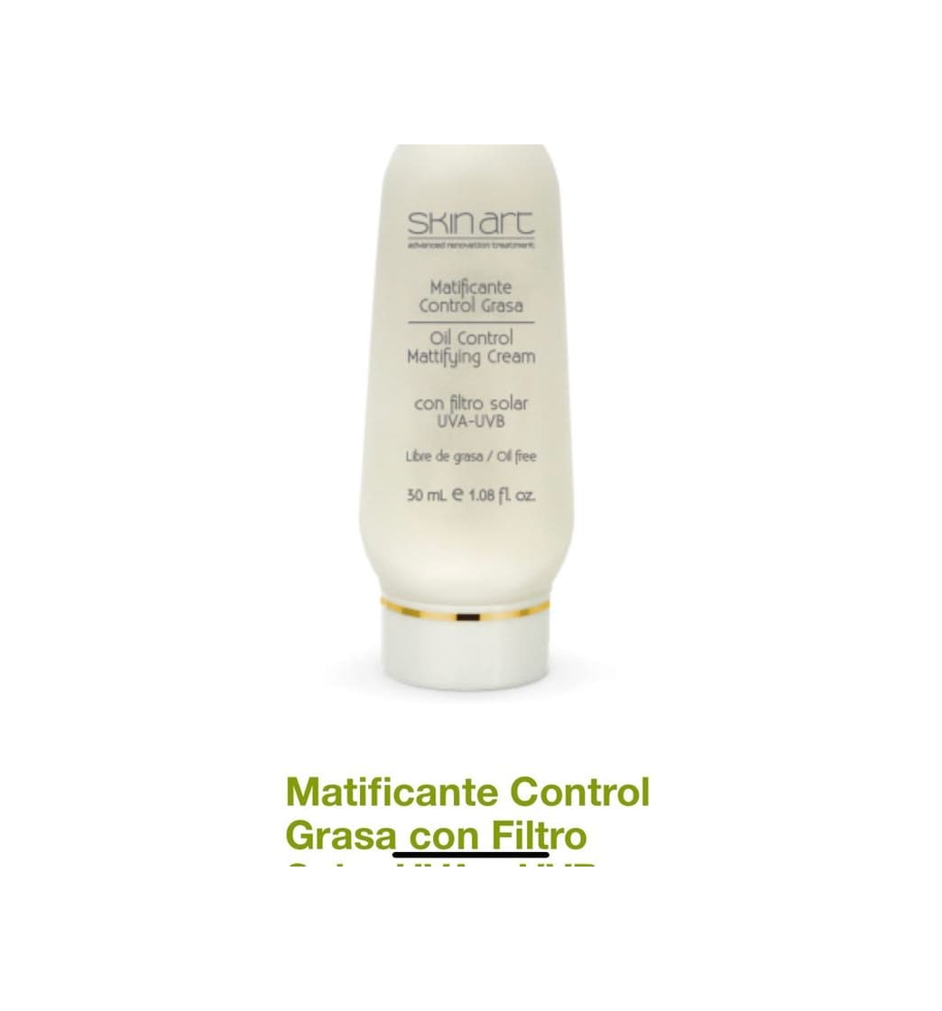 Product Matificante Control Grasa con Filtro Solar UVA – UVB