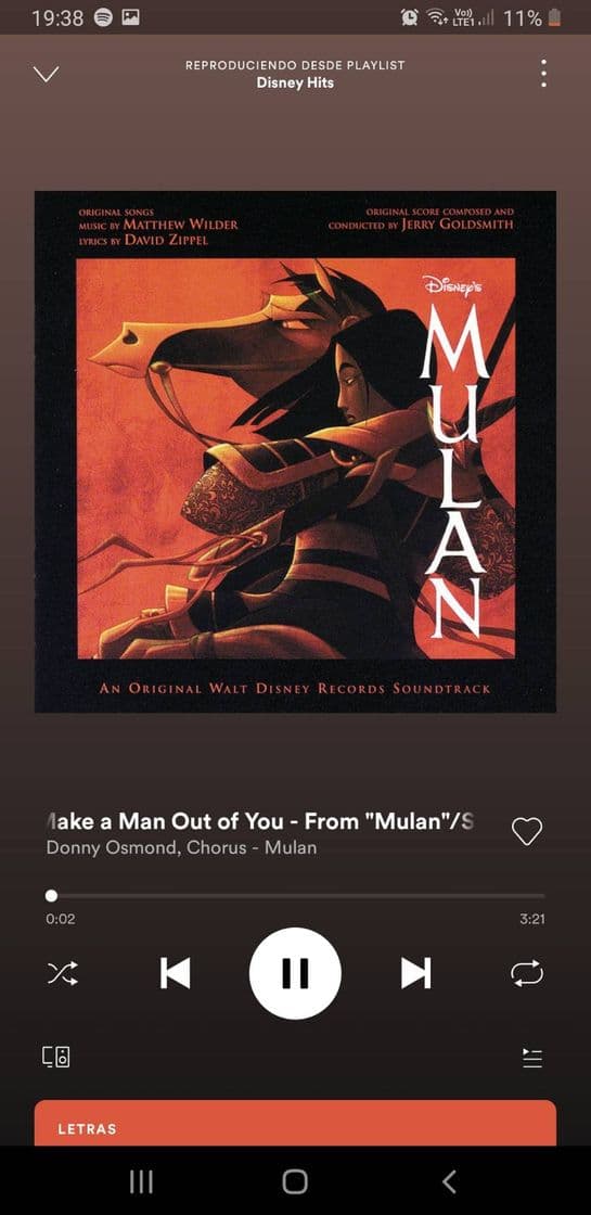 Music I'll make a man out of you - Mulan