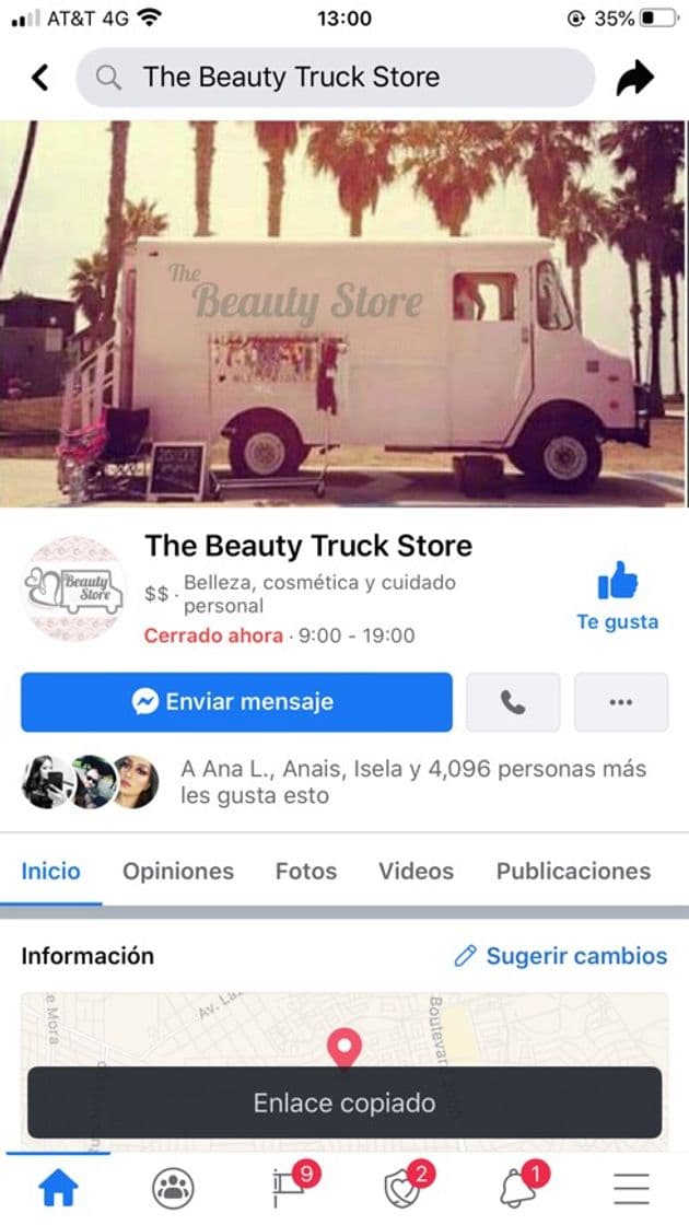 Place THE BEAUTY TRUCK STORE