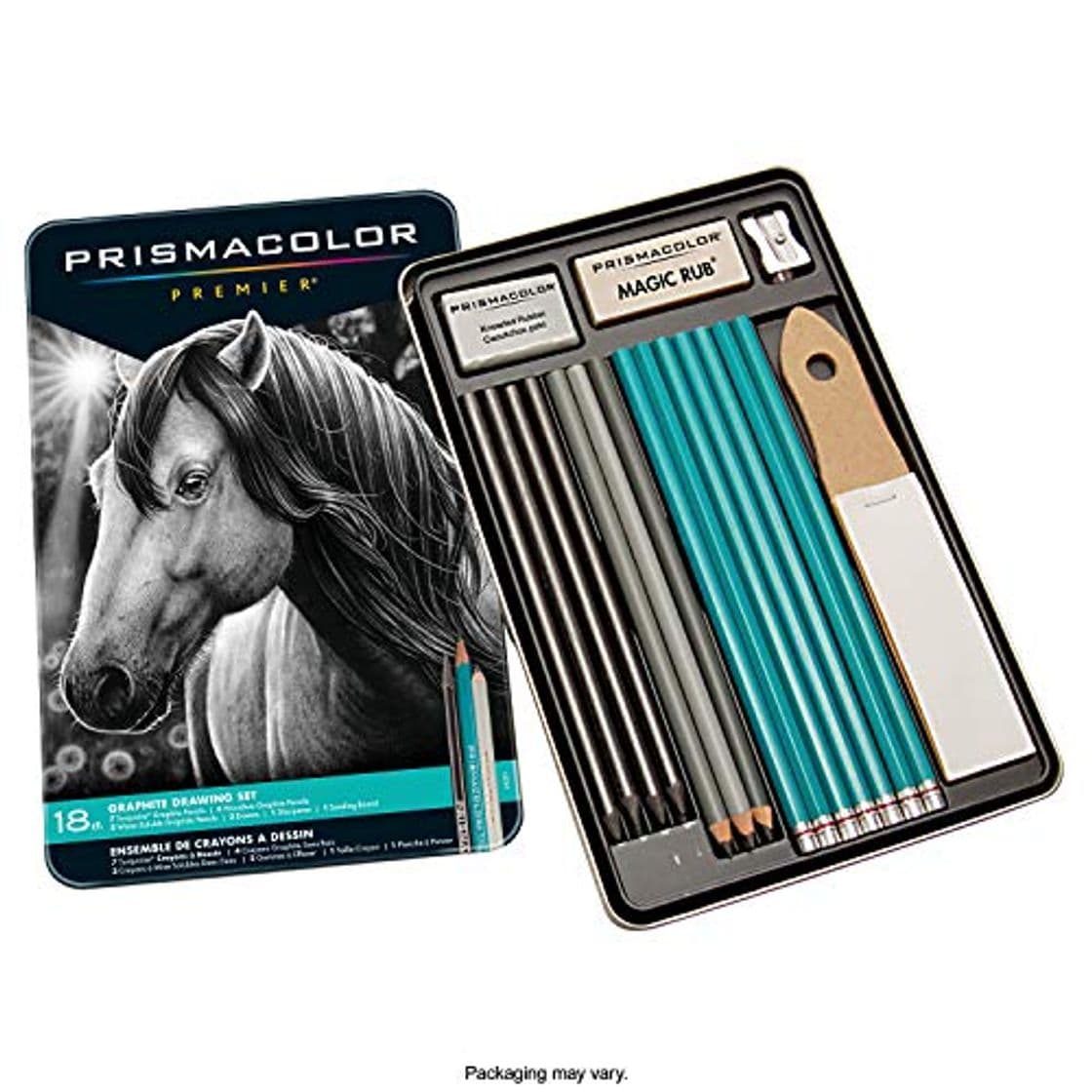 Product Prismacolor Premier lápices de grafito Drawing con gomas de borrar y sacapuntas