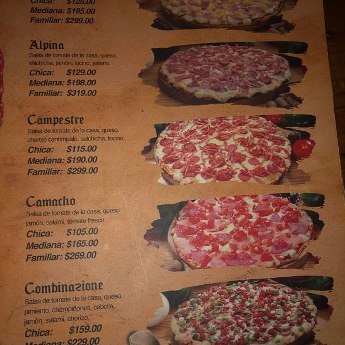 Restaurantes Di Bari Pizzería Tab 2000