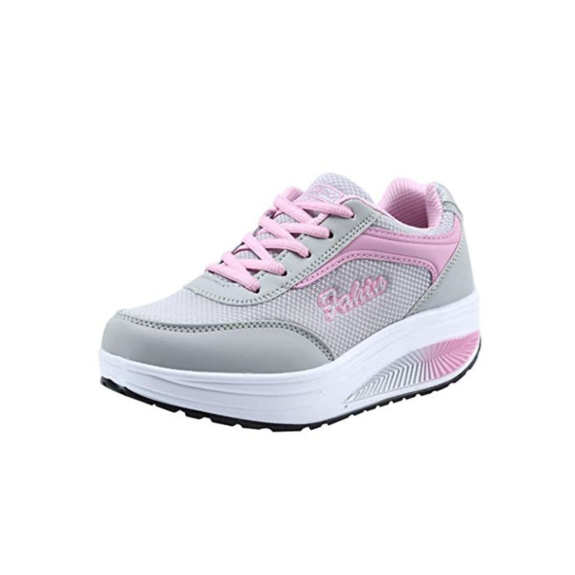 Producto Zapatillas de Deportivo Plataforma para Mujer Otoño Invierno 2018 Moda PAOLIAN Calzado de Dama Casual Zapatos de Rejilla Suela Blanda Señora con Cordones Aire Libre y Deporte