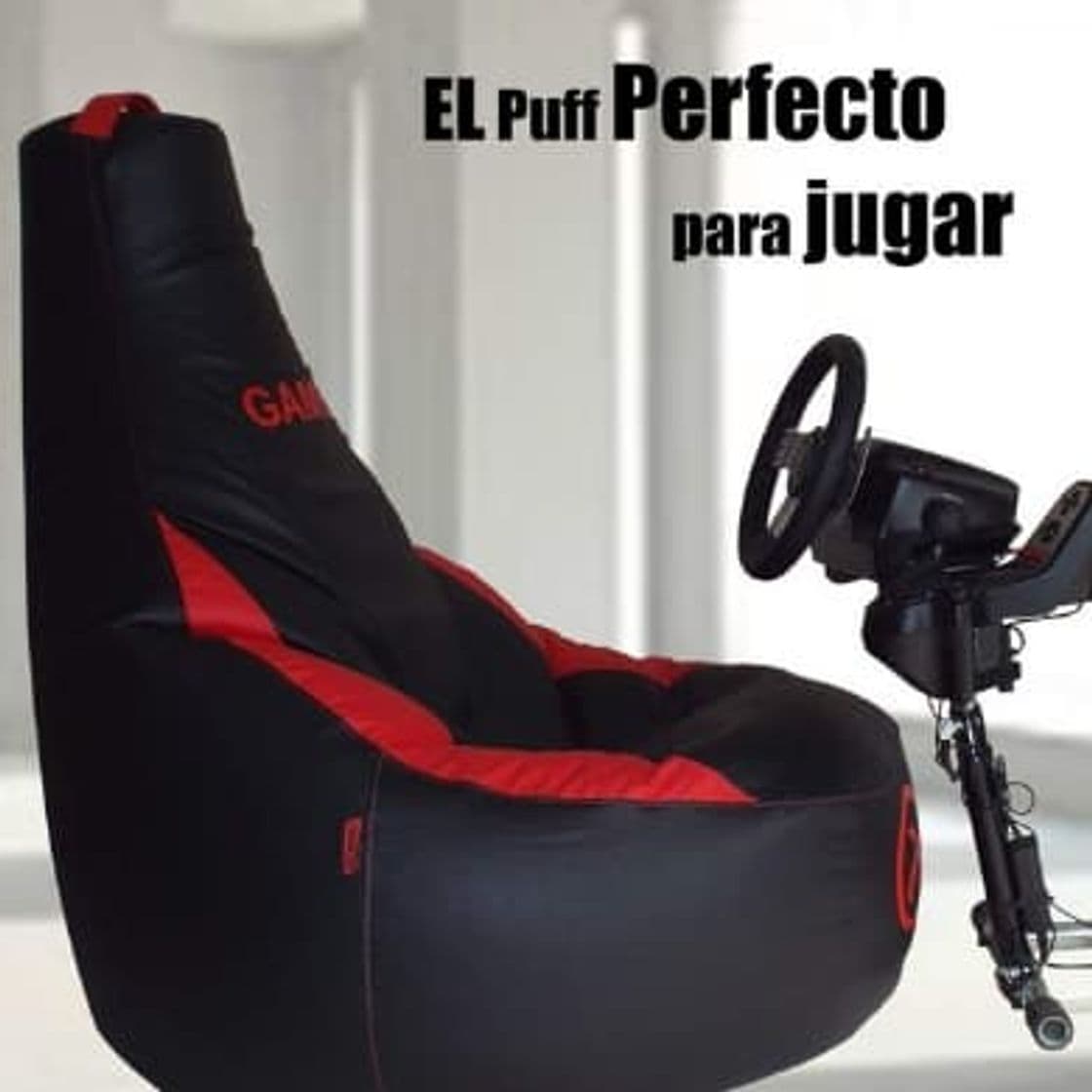 Producto loconfort Nuevo!! Puff Gamer X10 Extreme - Puff XL - Polipiel Rojo