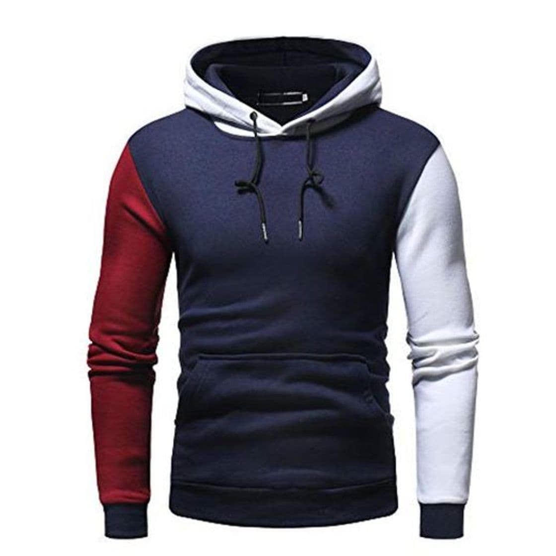 Moda Hombres Sudadera con Capucha Casual Tops Deporte Blusa Manga Larga De Patchwork Blanca Beisbol Divertidas Camuflaje Calavera Camisas Otoño riou