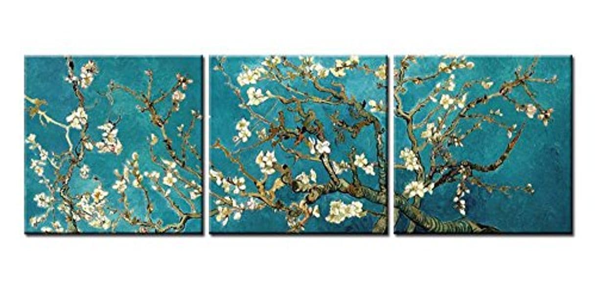 Product Impresión de Lienzo de Pared Arte Pintura para Decoración para el hogar pintura de ramas de un diseño de almendro en flor artes 3 piezas Panel pinturas decoración famosos fotos impresiones