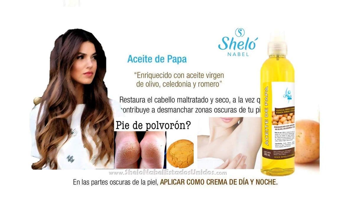 Moda Aceite de papa sheló nabel 