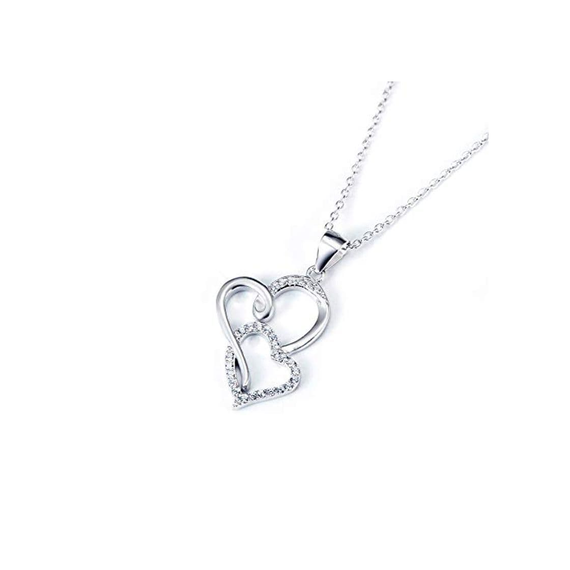 Moda Inveroo Collar Mujeres Colgante Corazón 925 Plata Esterlina Colliers Femme Bijoux Colar Feminino Joyería De La Moda Plata De La Cadena De Regalo