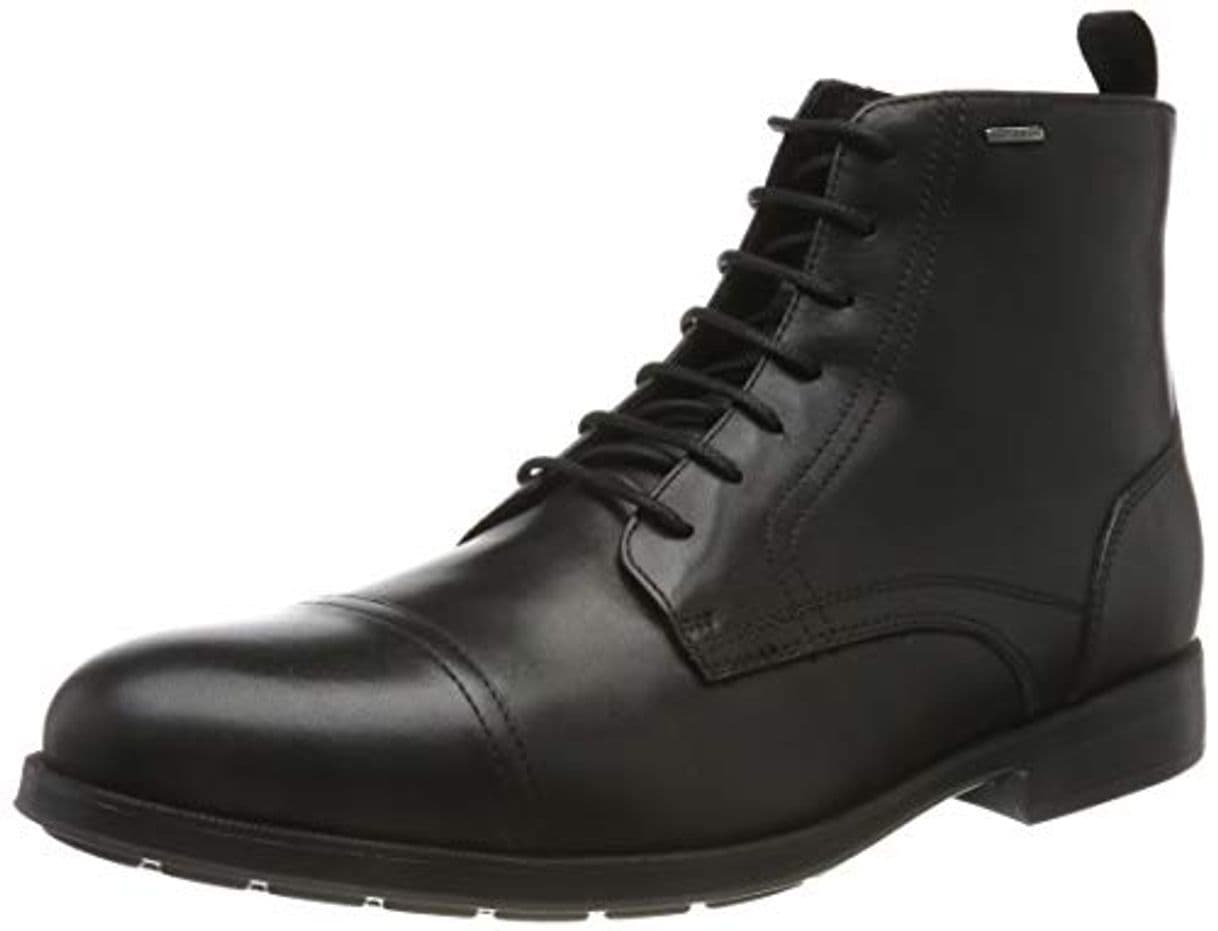 Product Geox U HILSTONE Wide NP ABX B, Botas Clasicas para Hombre, Negro