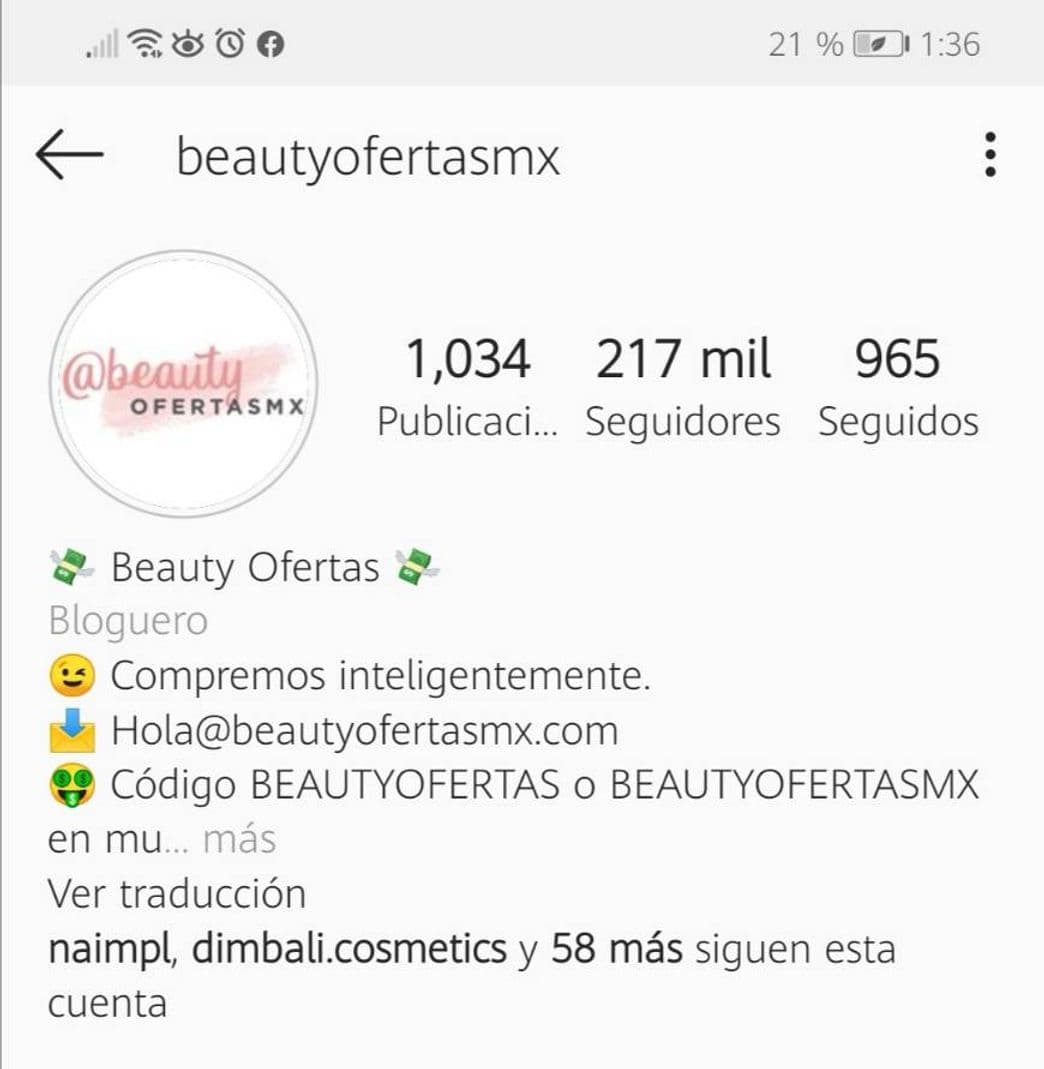 Moda Beauty ofertas