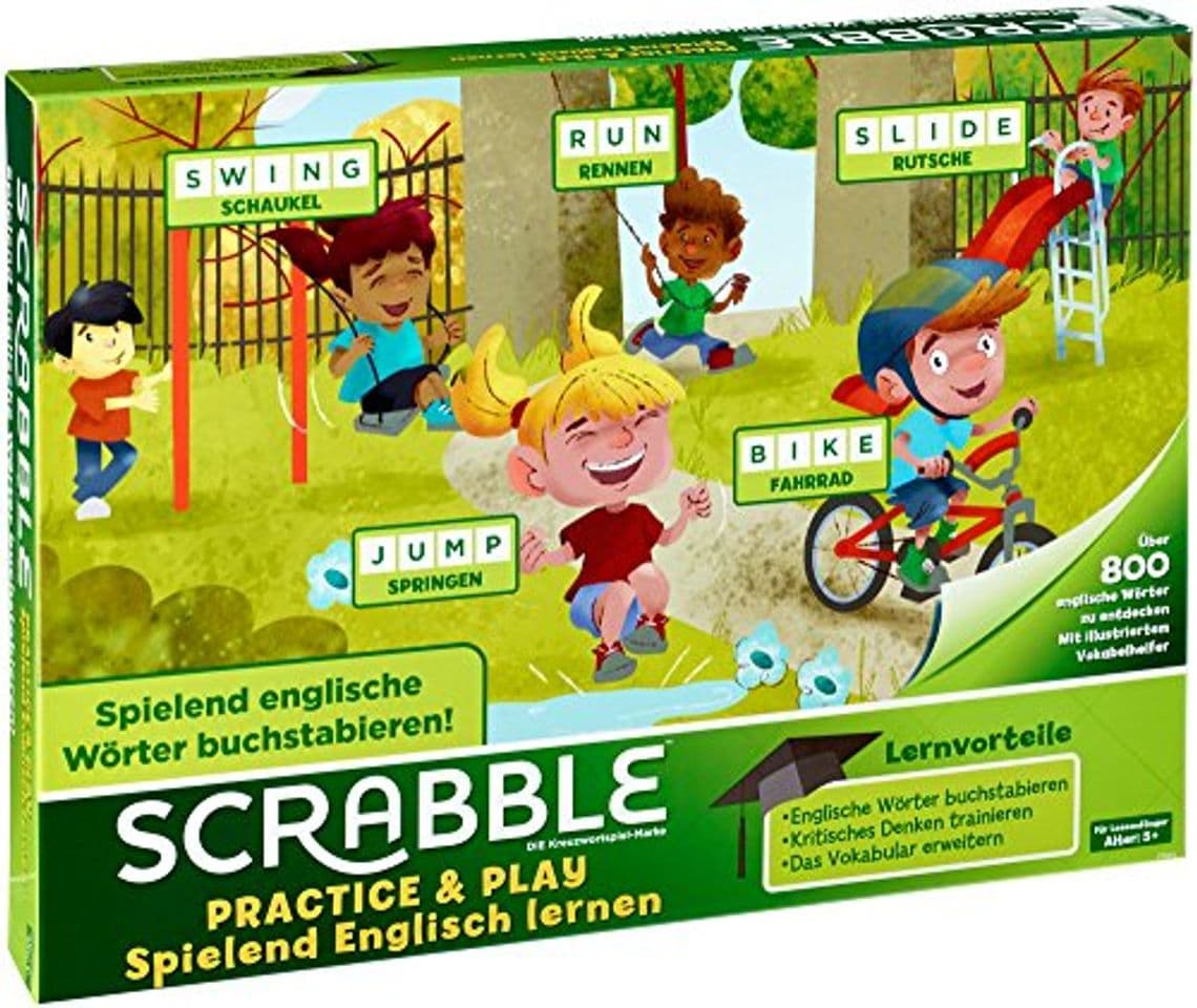 Product Mattel Games Scrabble Practice and Play, Juego de Mesa Infantil Educativo