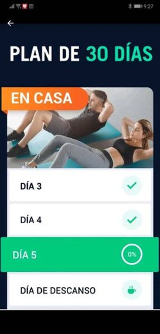 App Reto de 30 días para bajar de peso ,30 Day Fitness Challenge