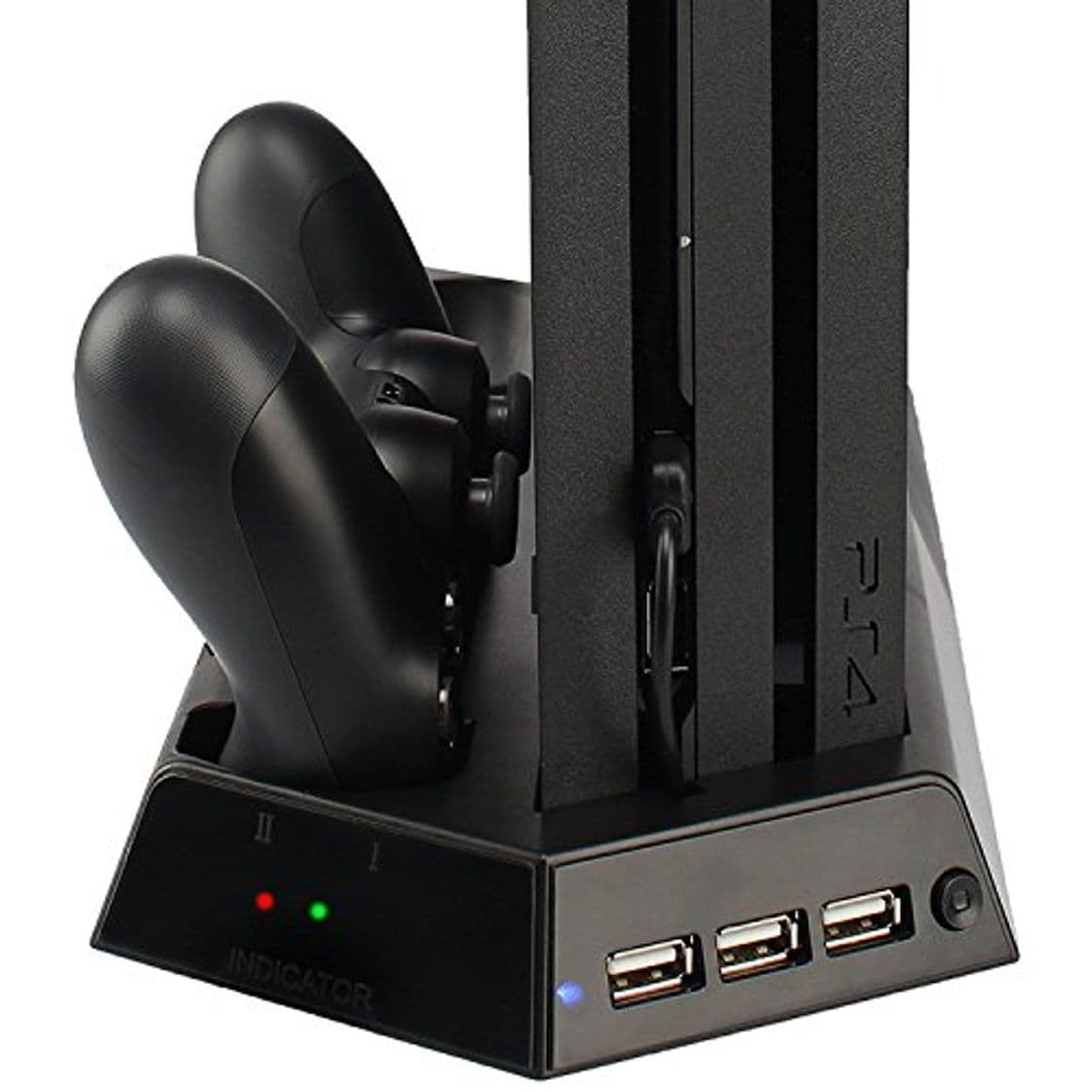 Producto LeSB PS4 Pro Soporte Vertical con Estación de Carga para Mandos con