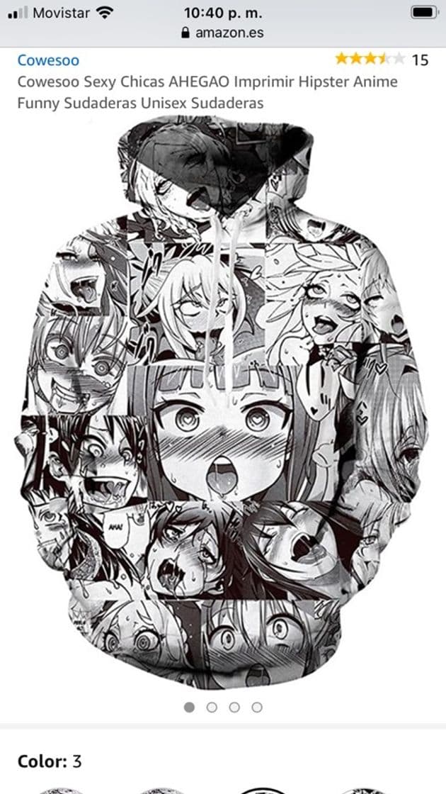 Fashion Chaqueta Anime 
Cowesoo Sexy Chicas AHEGAO Imprimir Hipster 