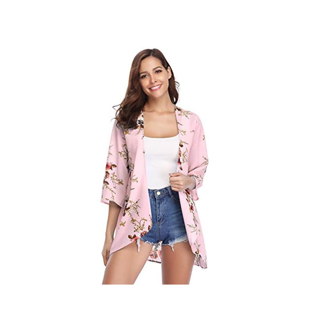 Producto Aibrou Women's Floral Kimono Cardigans，3