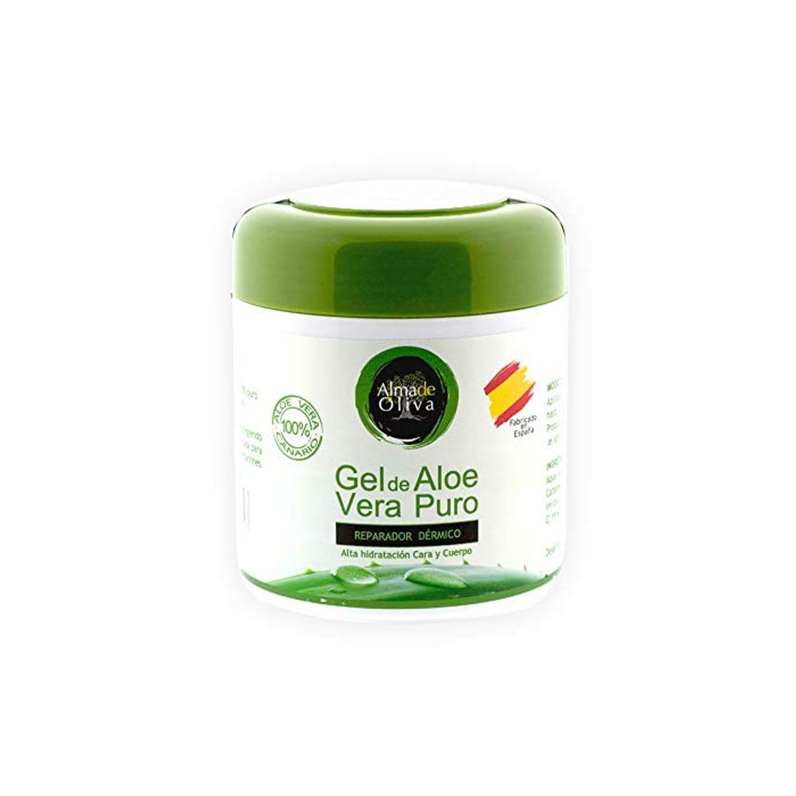 Belleza Gel Aloe vera puro 100% de Canarias crema hidratante natural 500 ml