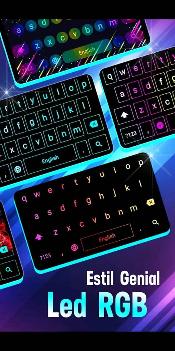 App Neon LED Keyboard - RGB Lighting Colors 