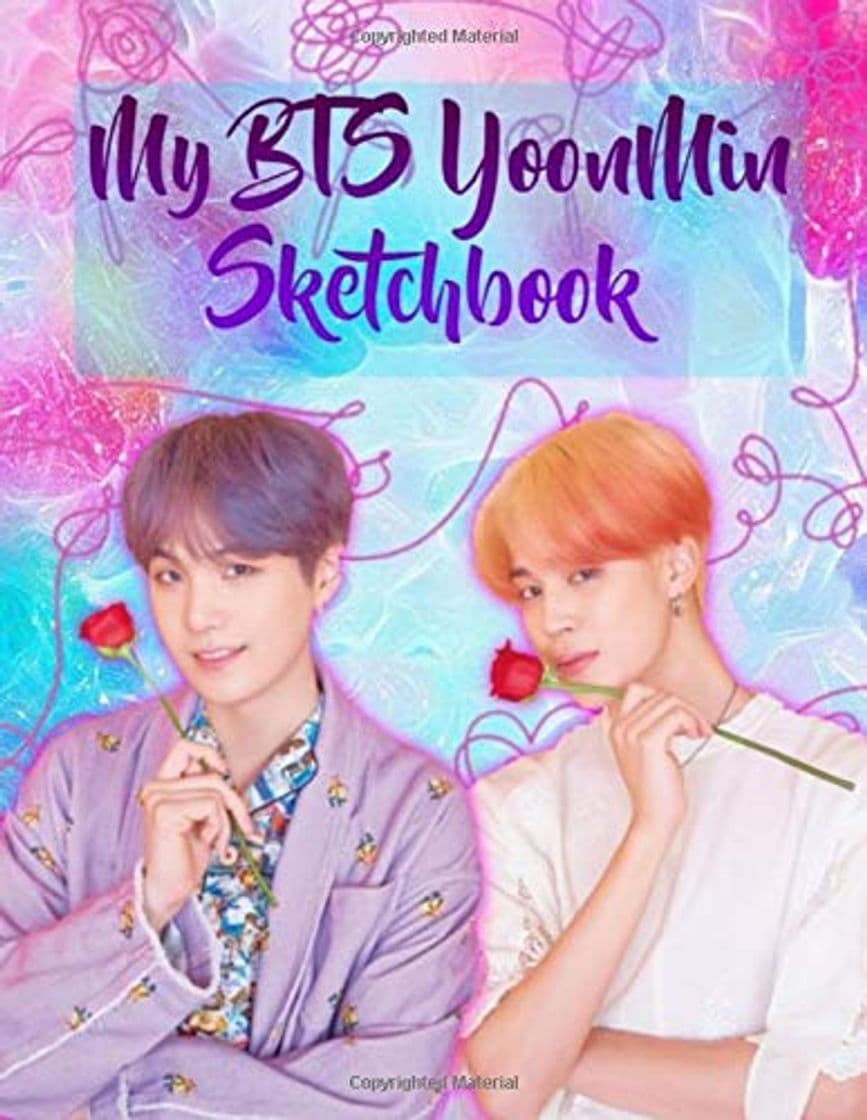 Libro My BTS YoonMin Sketchbook: Large Blank Pages For Drawing , Sketching ,