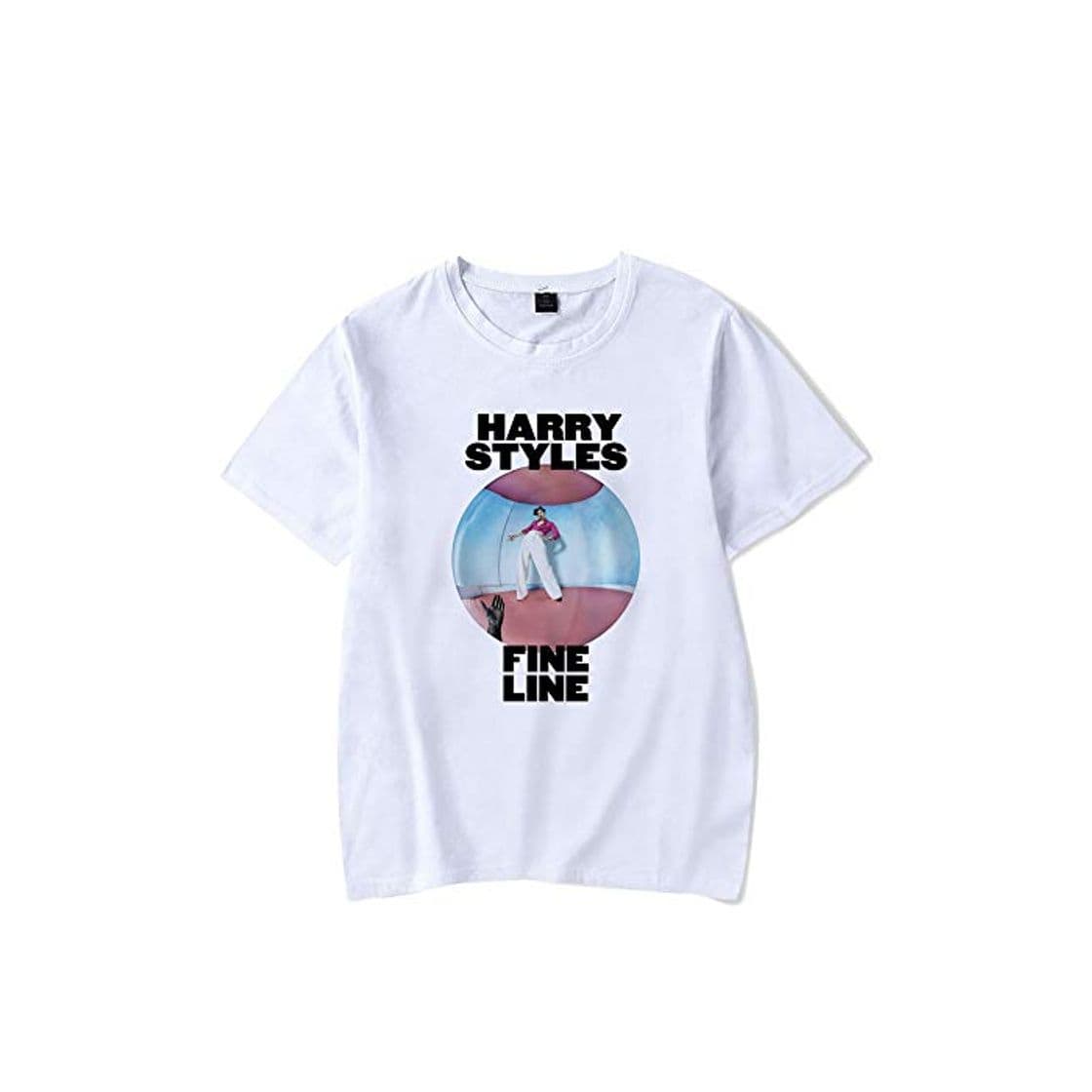 Fashion Harry Styles' New Album Fine Line Camisetas de Manga Corta para Hombres y Mujeres White 2 S