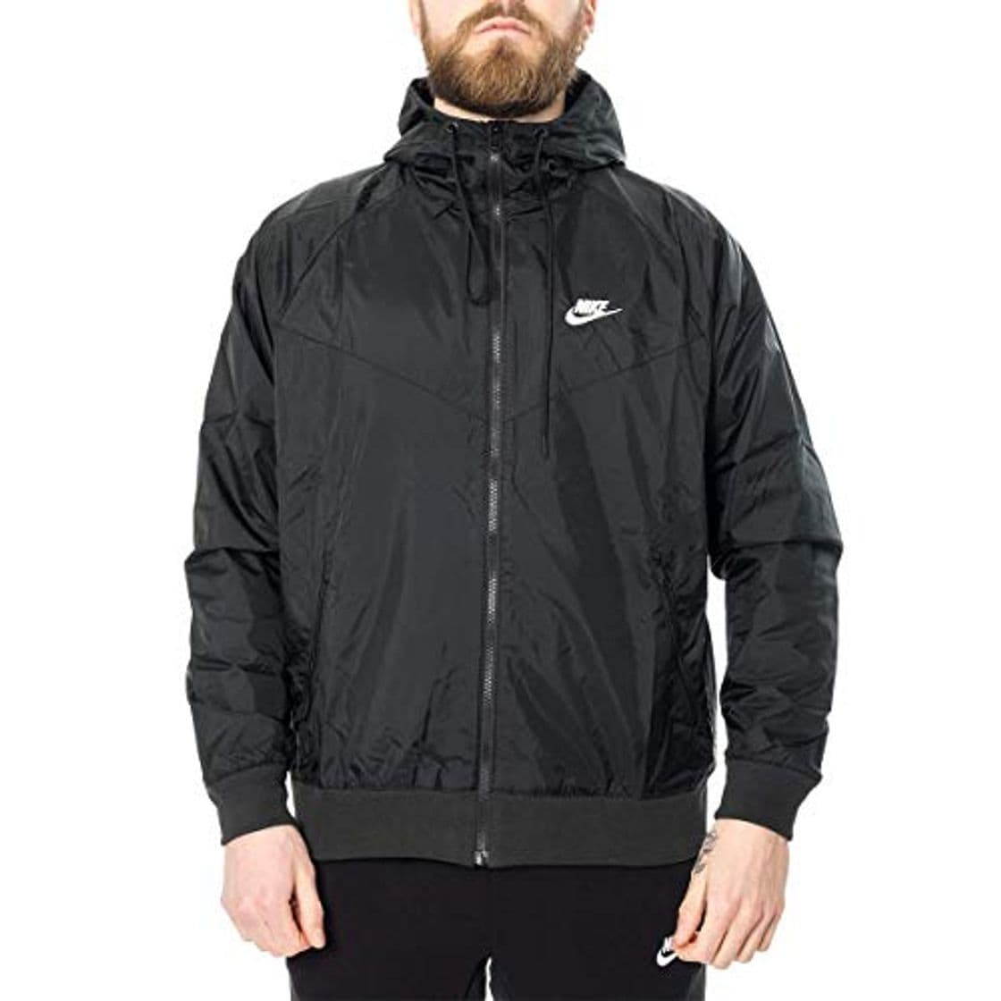 Producto Nike M NSW He WR Jkt HD Chaqueta de Deporte, Hombre, Black/Black/Black/