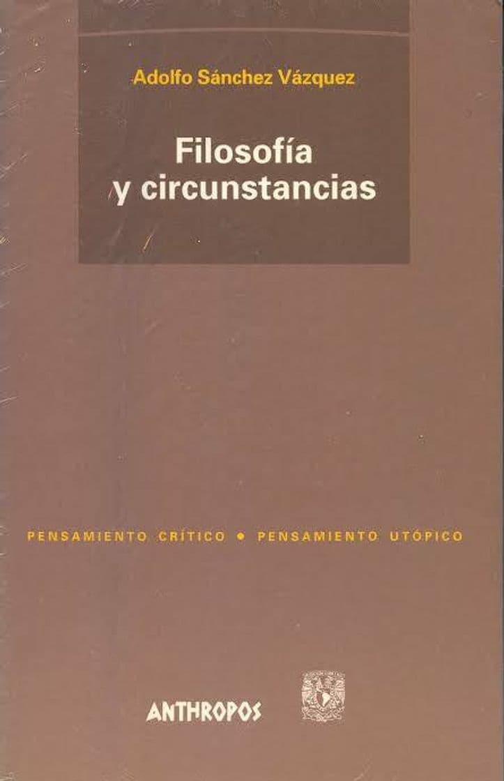 Libro Filosofía y circunstancias