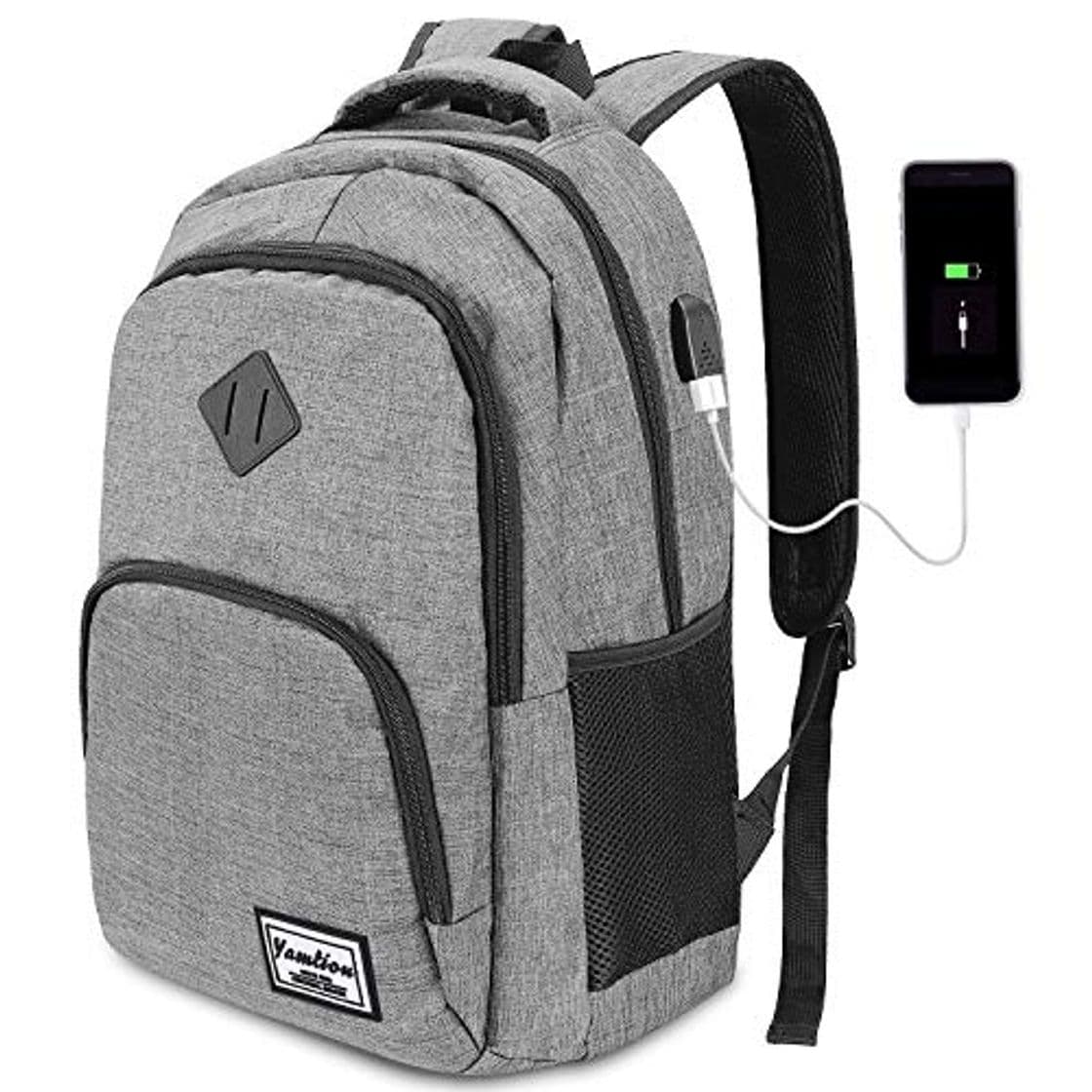 Electrónica HASAGEI Mochila para Ordenador Portátil Mochilas de Hombre con USB Puerto de