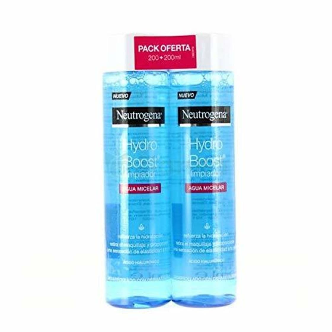 Belleza Neutrogena Hydro Boost agua micelar limpiadora pack duplo 2x200 ml