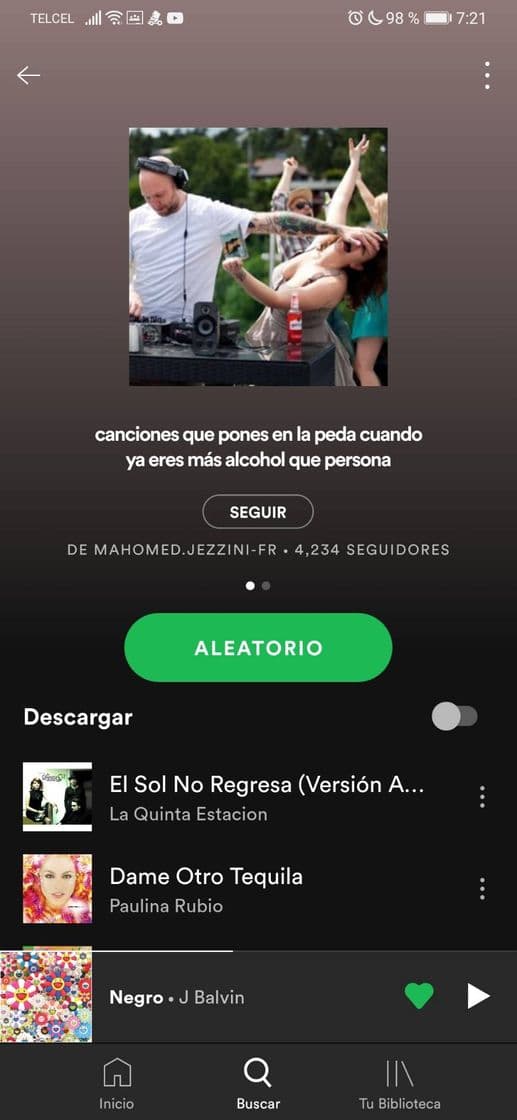 Moda Las que pones en la peda cuando ya eres más alcohol que pers