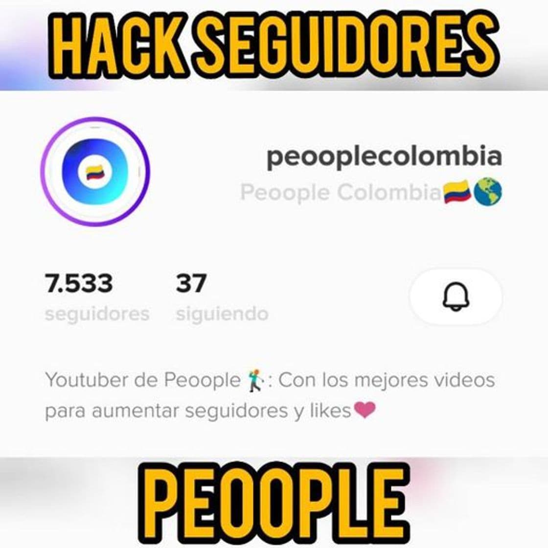 Moda HACK SEGUIDORES PEOOPLE 🙊