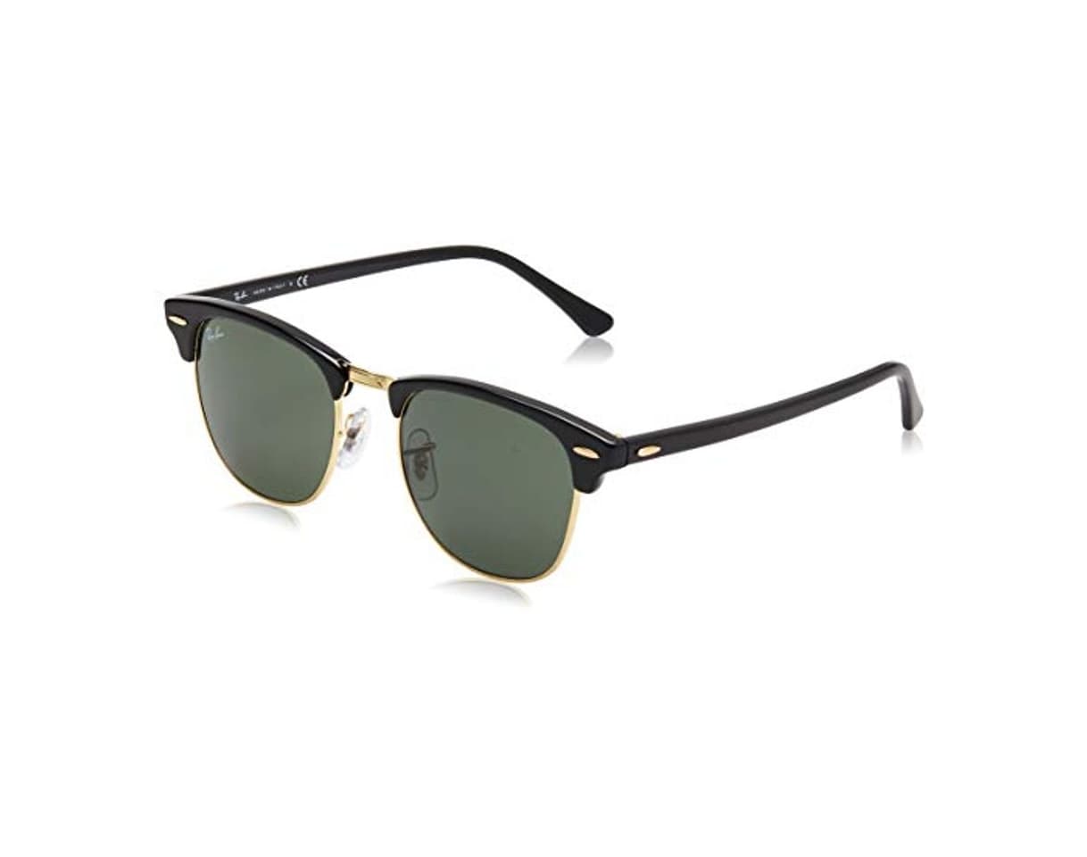 Moda Ray-Ban Clubmaster RB3016 W0365 - Gafas de sol para hombre, Negro