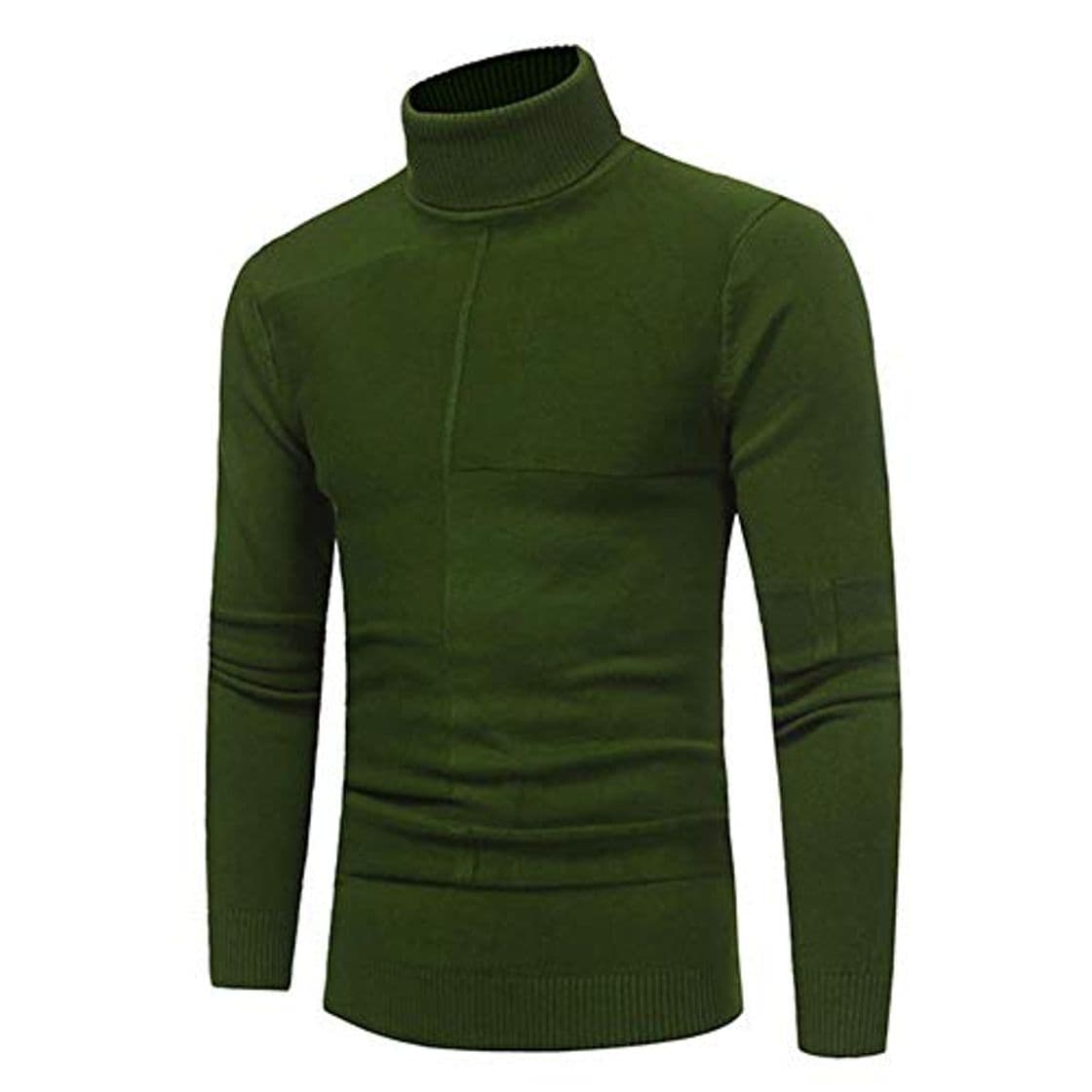 Producto YANGPP Mens Sweater Pullover Slim Warm Solid High Lapel Jacquard Hedging Men's