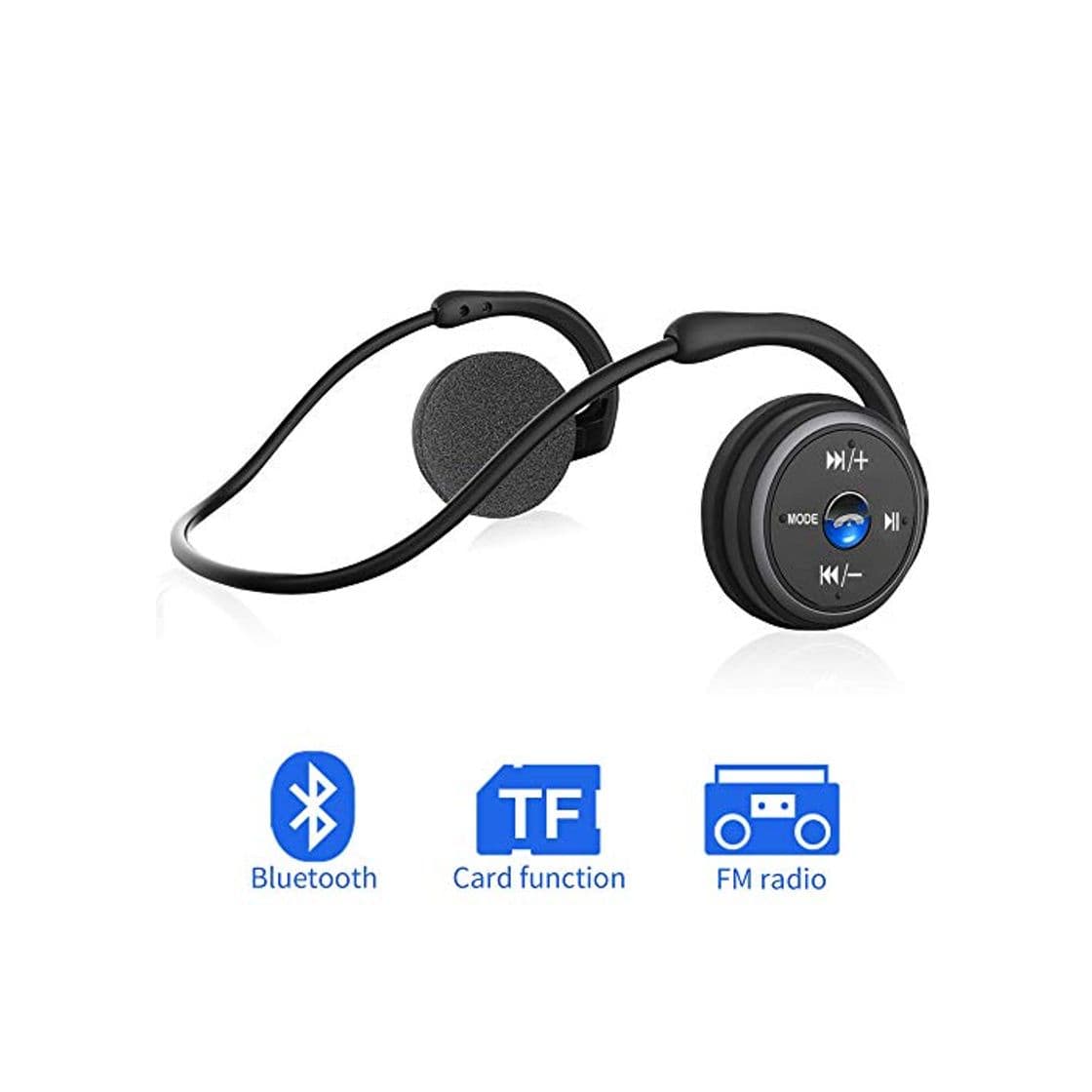 Product Auriculares Bluetooth 4.1, 3-en 1 Estéreo Auricular Deportivo, Auriculares Inalámbricos con Micrófono,