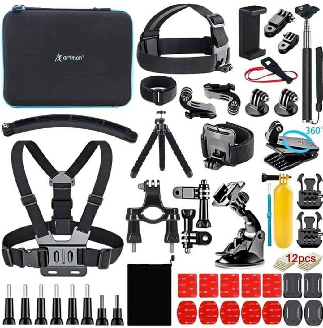 Fashion A Artman Kit de Accesorios para cámara de acción Gopro 