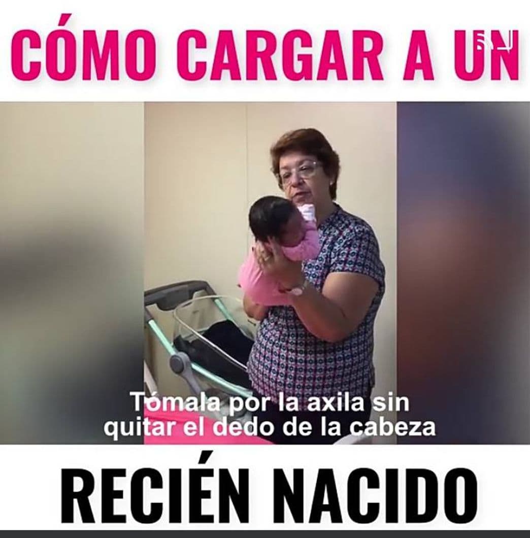 Moda Como cargar a un bebé recién nacido correctamente 👶🍼