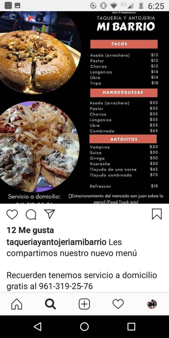 Restaurantes Taquería y antojeria mi barrio 