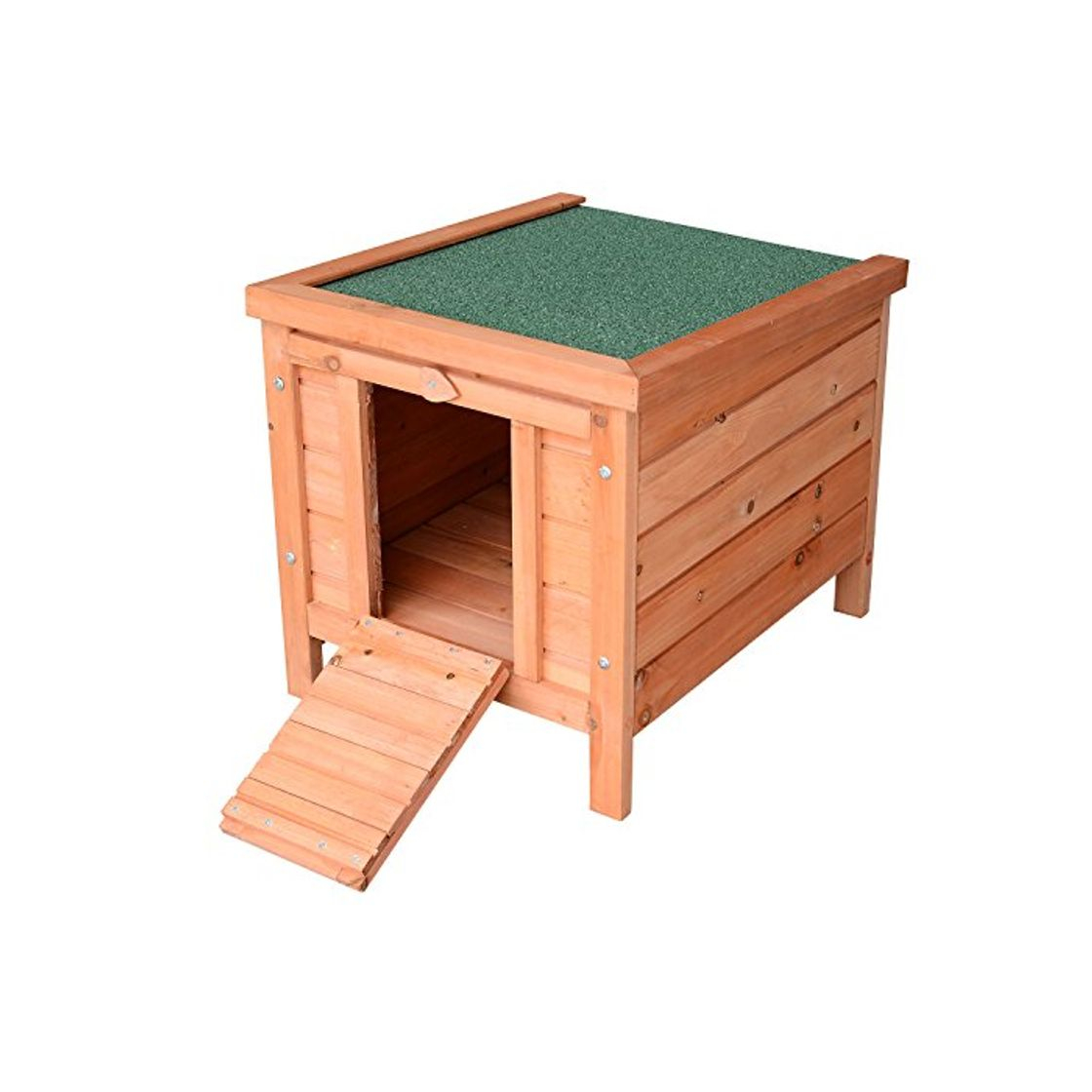 Producto Pawhut Conejera Madera de Exterior Jaula para Conejo Cobaya Casa para Animal Pequeño 51x42x43cm