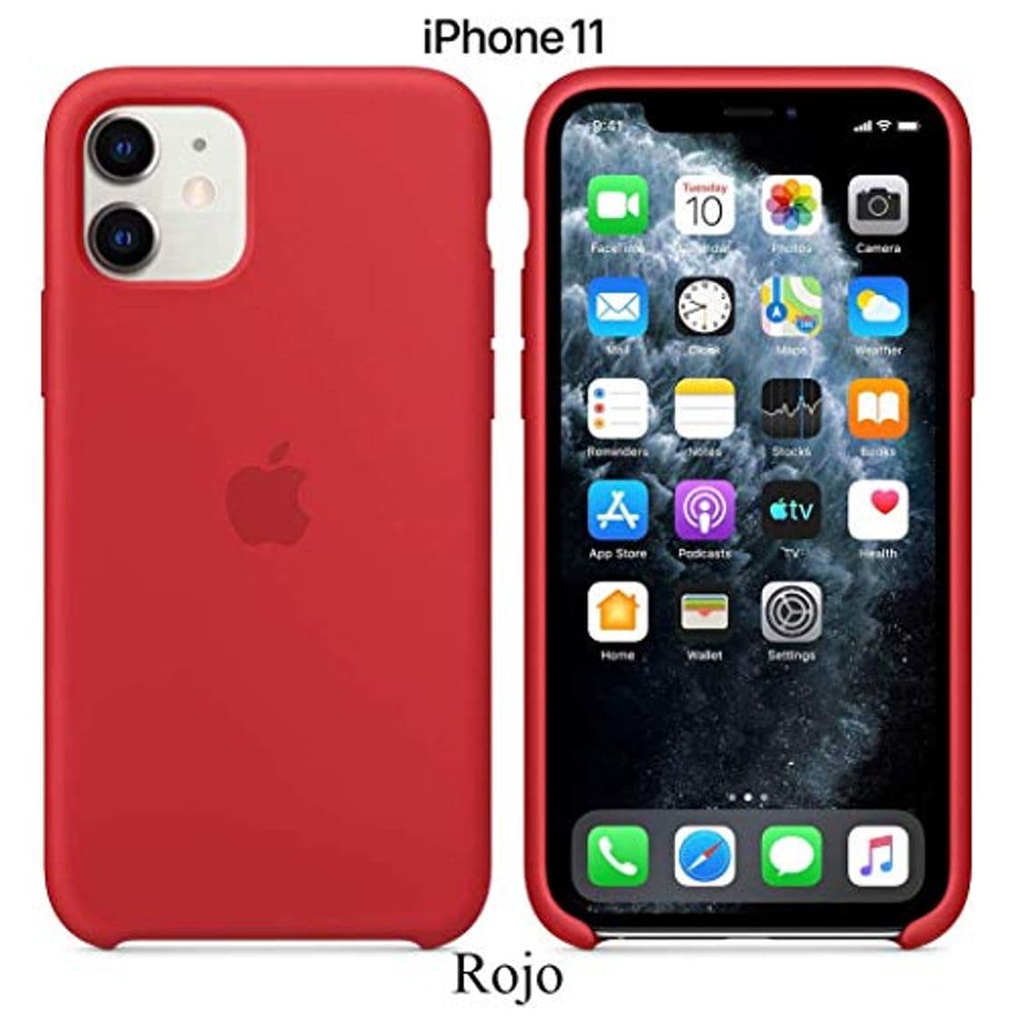 Producto Funda Silicona para iPhone 11 Silicone Case, Calidad, Textura Suave, Forro Interno