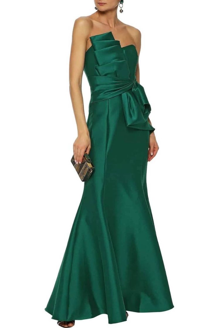 Moda Badgley-Mischka emerald gown