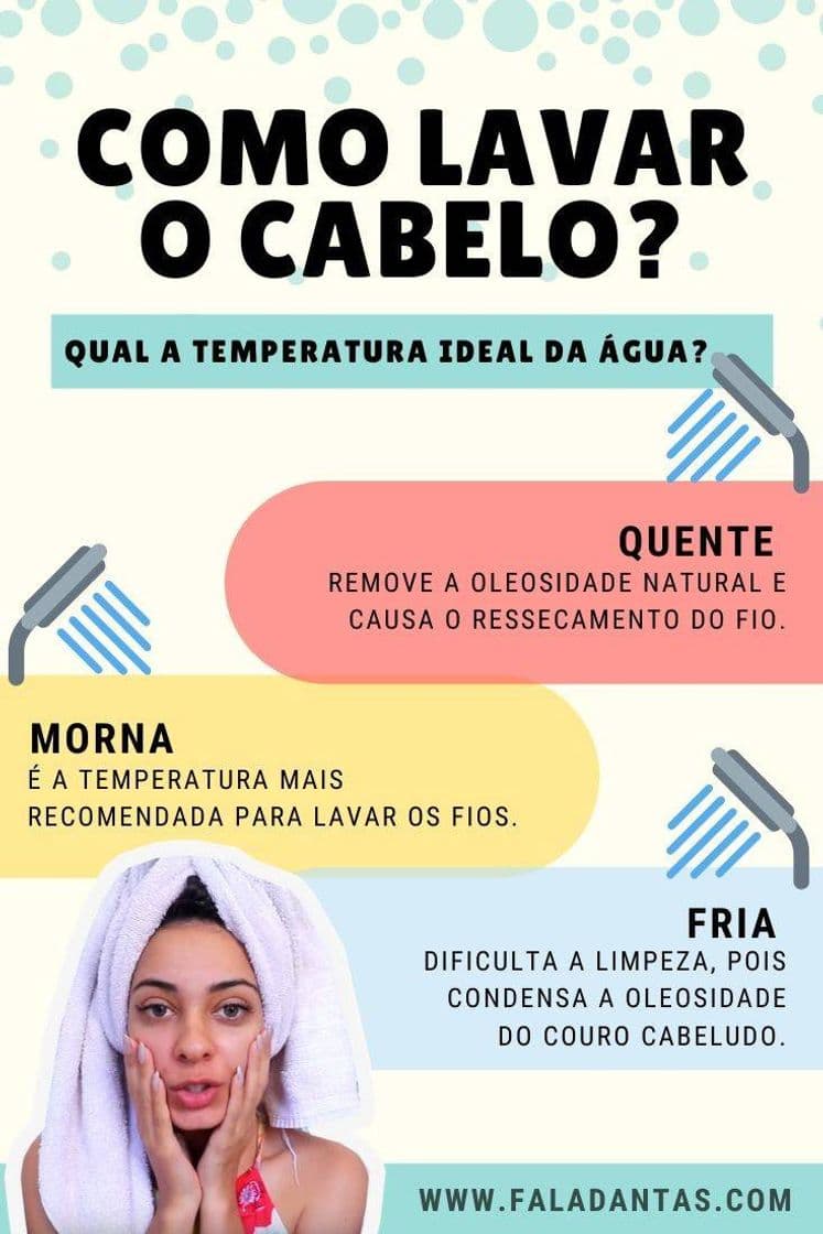 Moda •temperatura ideal da água para o cabelo•