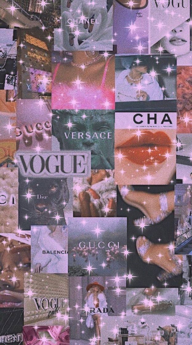 Moda Wallpaper aesthetic com glitter.💫