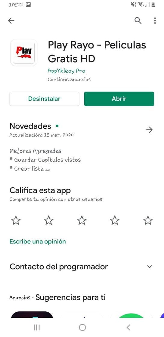 App Peliculas gratis 