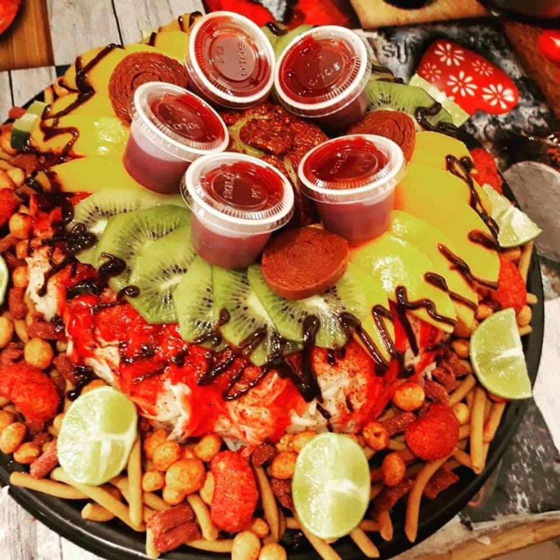 Moda Rosca de jicama con frutas..