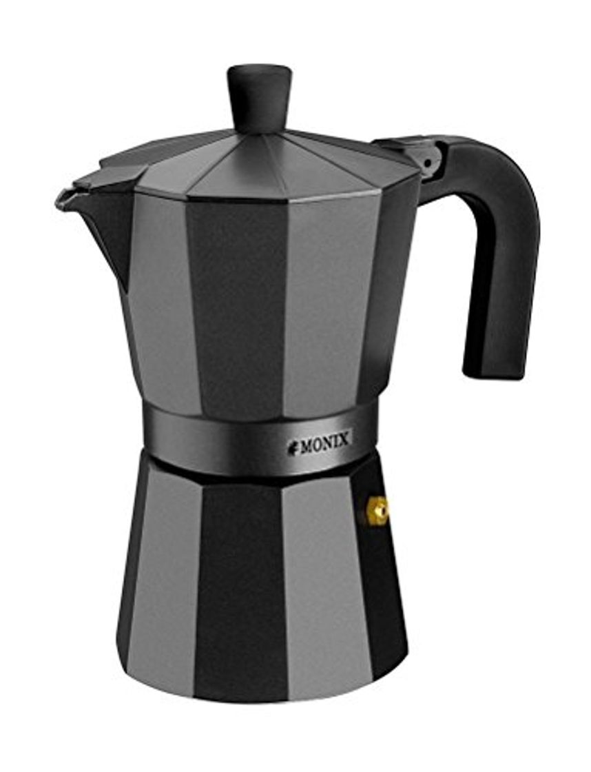 Producto Monix Vitro Noir – Cafetera Italiana de Aluminio