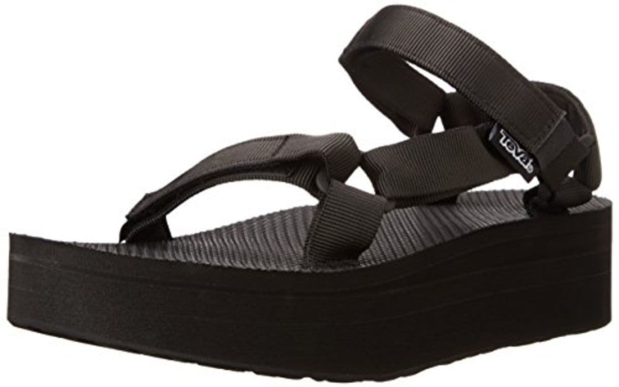 Fashion Teva Original Universal Flatform W's, Sandalias de Plataforma para Mujer, Negro